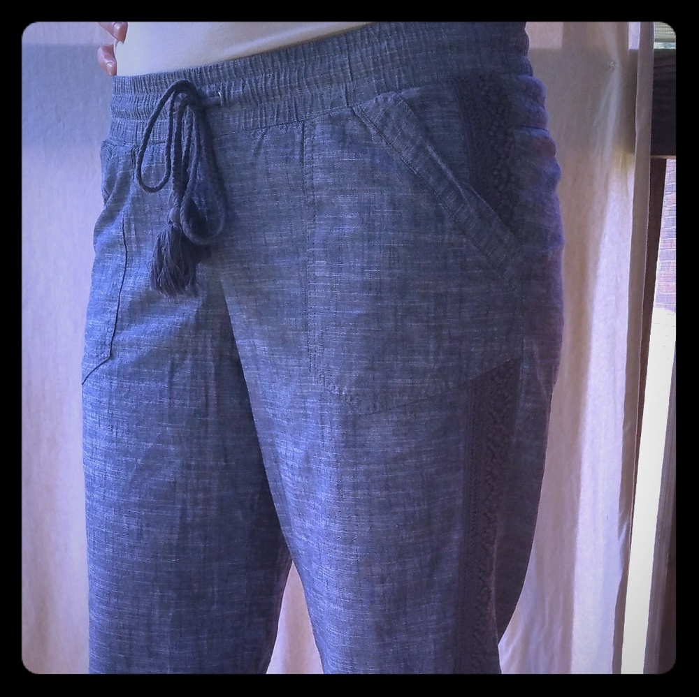 Gray cotton pants